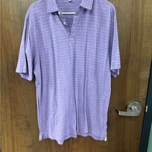 Peter Millar Lavender Striped Polo Shirt